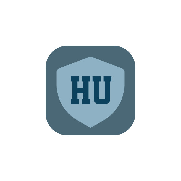 首字母logo HU模板设计图片下载
