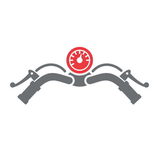 摩托车栏图标为白色背景图片下载