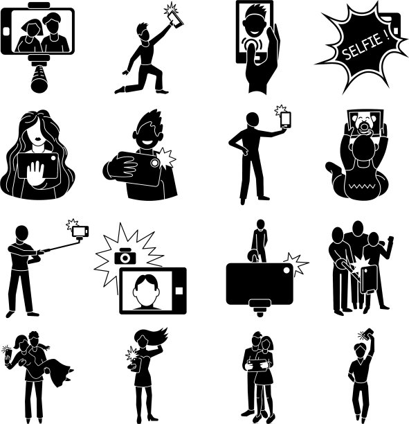 自拍图标设置简单的风格图片下载