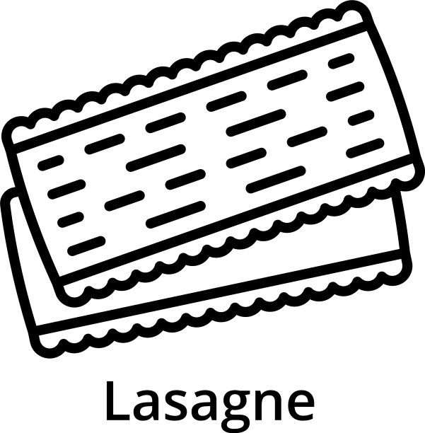 千层面图标轮廓风格图片下载