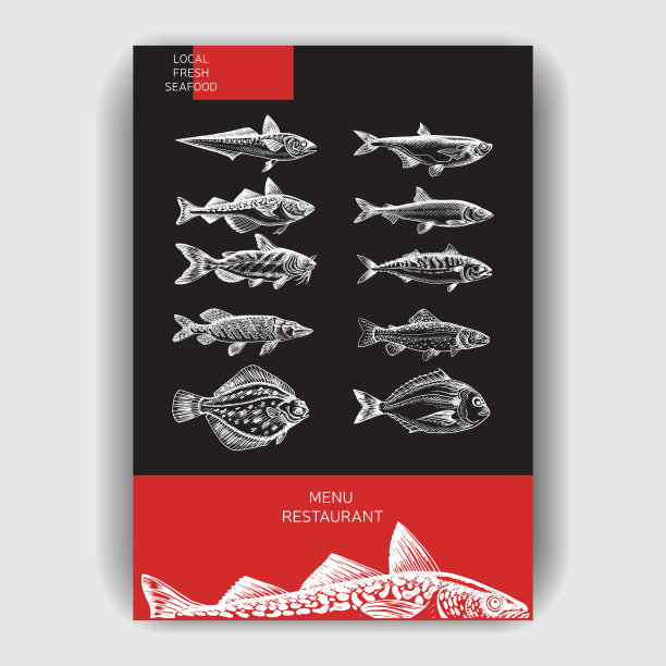 速写海鲜餐厅图片下载