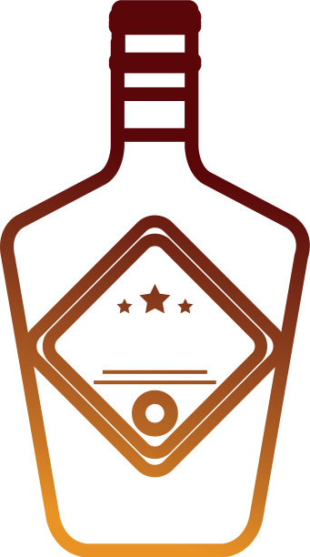 威士忌酒瓶饮品图标图片下载