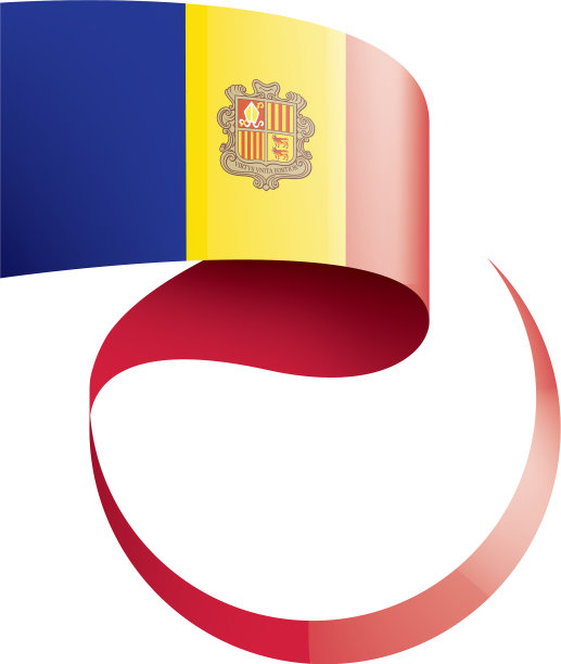 安道尔国旗上有白色图片下载