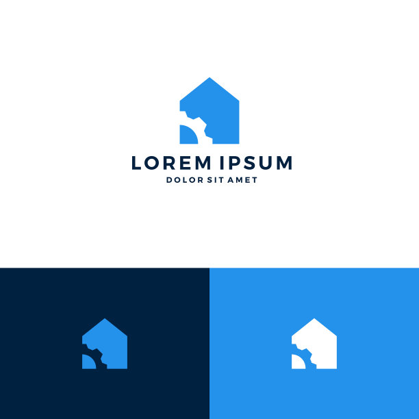 房屋齿轮自动设置logo下载图片下载
