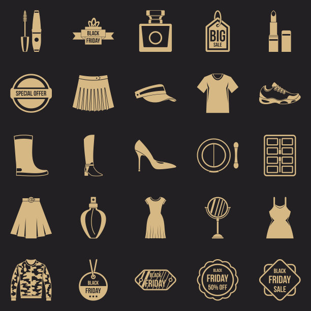 清仓销售图标设置简单风格图片下载