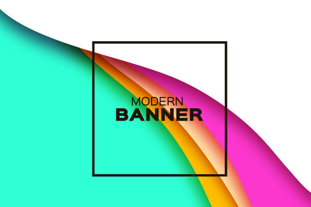 3d抽象背景与剪纸形状图片下载