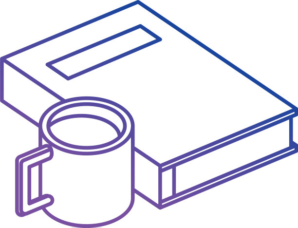 带咖啡杯的课本图片下载