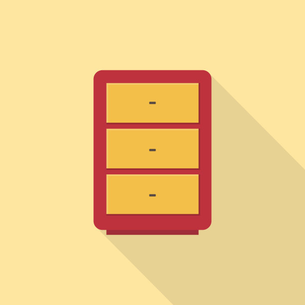 抽屉图标，一套伟大的平面图标使用图片下载