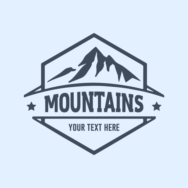 山标志的概念图片下载