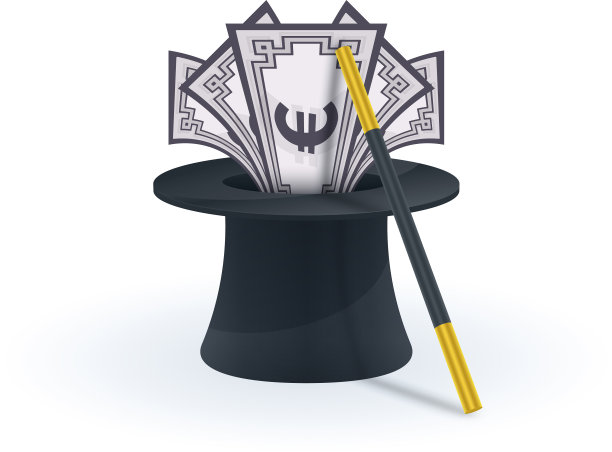 欧元纸币有魔法墙图片下载