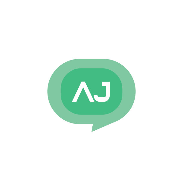 首字母标志aj模板设计图片下载