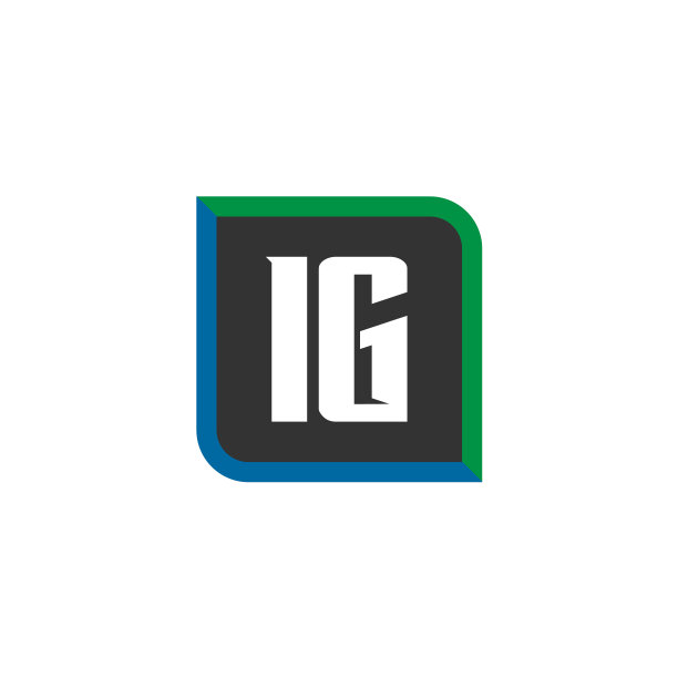 IG首字母标志设计模板图片下载