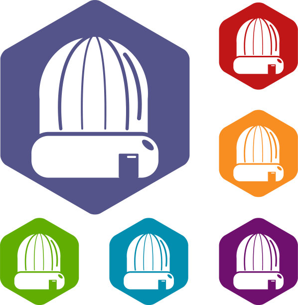 冬季帽帽图标六面体图片下载