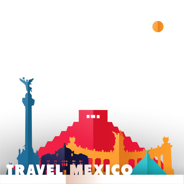 旅行墨西哥国家剪纸世界纪念碑图片下载