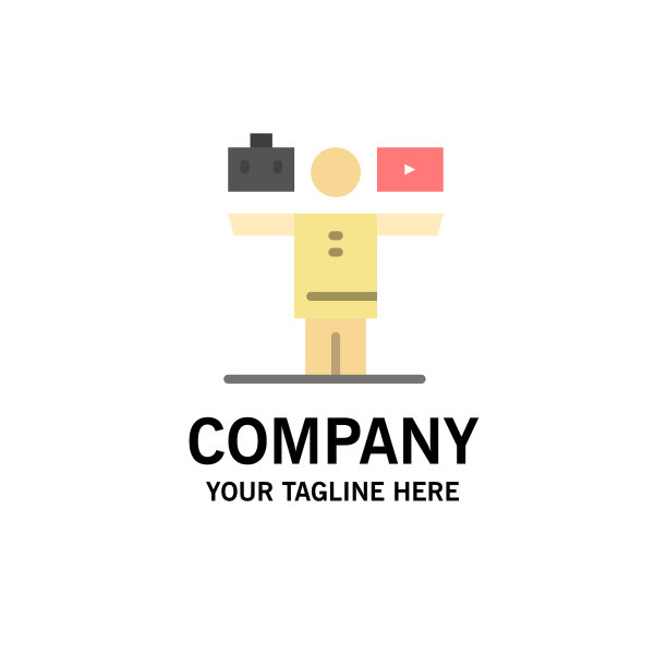 平衡生活玩乐工作企业标志模板图片下载