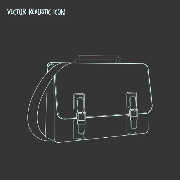 背包图标线条元素的图片下载