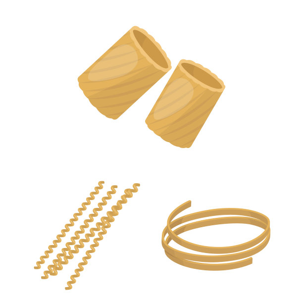 意大利面卡通图标的类型集合图片下载