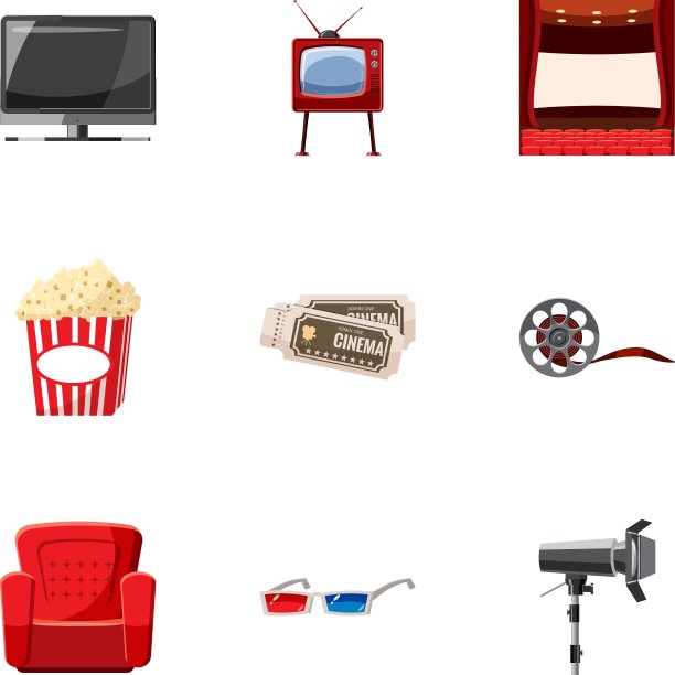 电影图标设置卡通风格图片下载