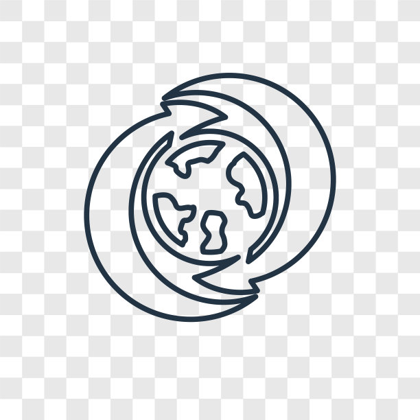 全球回收线性图标图片下载