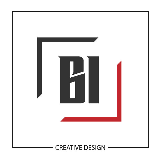 首字母BI logo模板设计图片下载