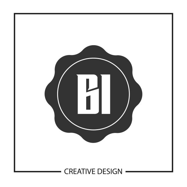 首字母BI logo模板设计图片下载