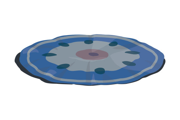 白色背景上的卡通沙滩垃圾图片下载