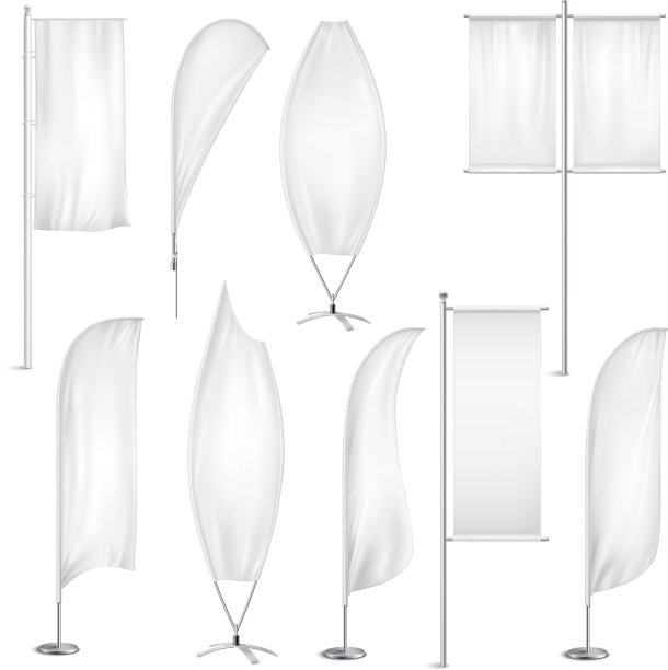 空白白旗旗帜现实设置图片下载