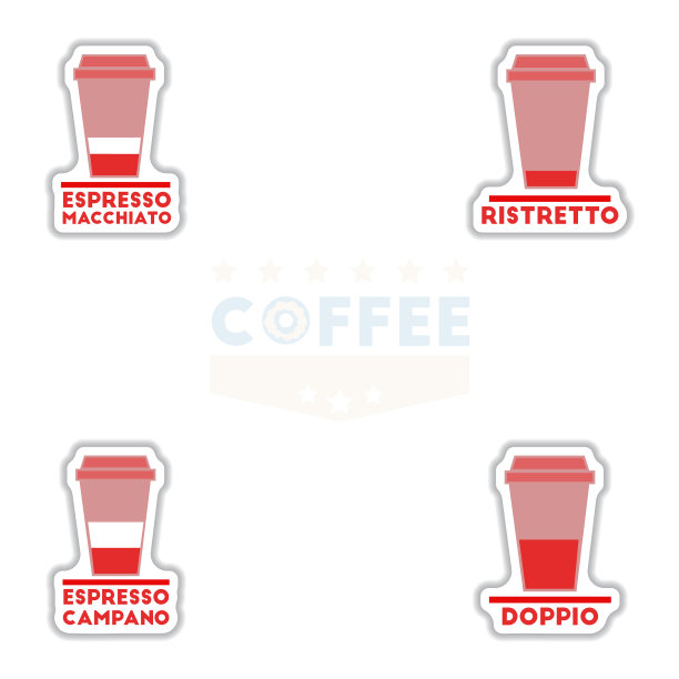 一套标签框架和徽章图标咖啡图片下载