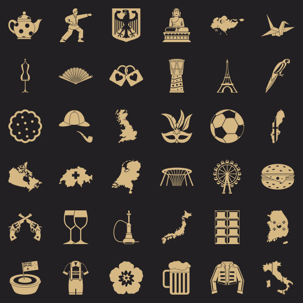 映射图标设置简单的样式图片下载