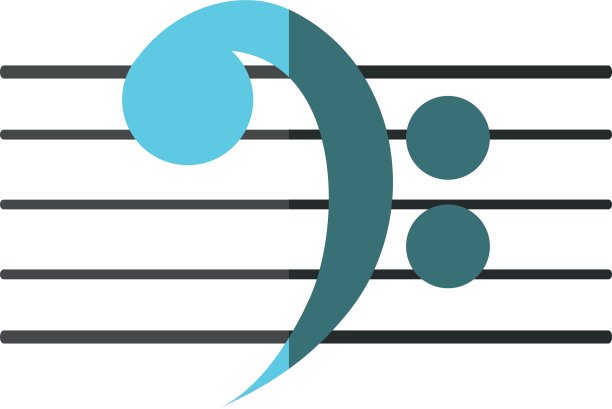 孤立音乐音符设计图片下载