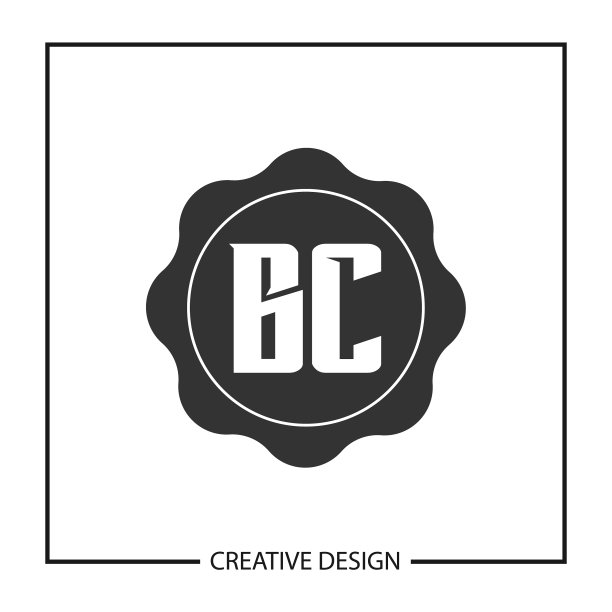 字母BC logo模板设计图片下载