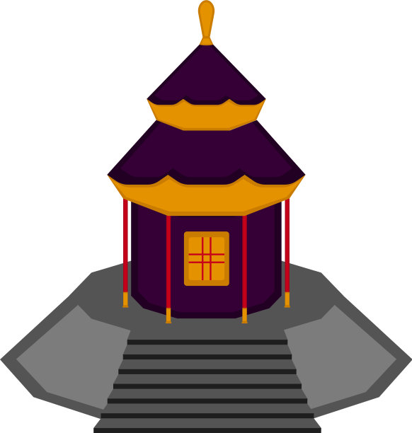 传统的亚洲建筑标志图片下载