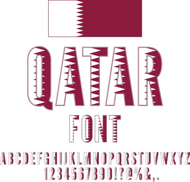 国旗的字体图片下载