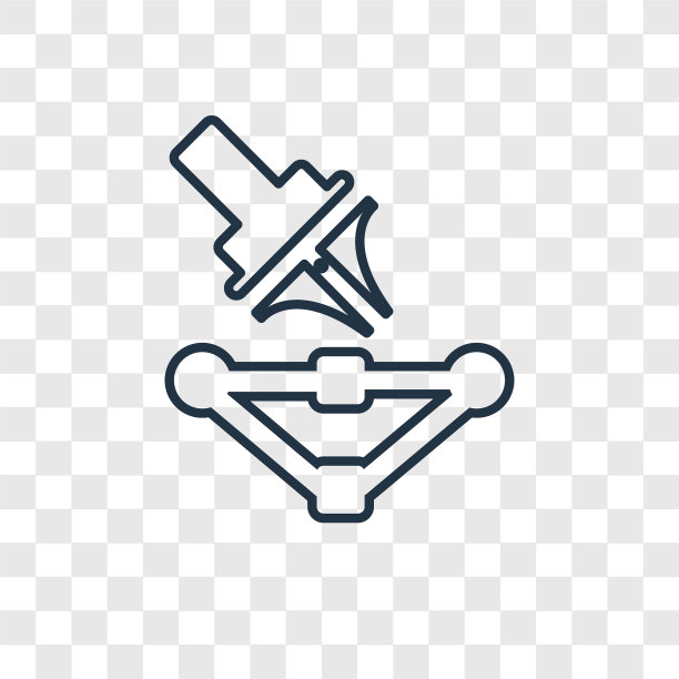 线性图标孤立在透明的背景图片下载