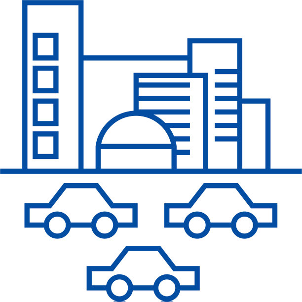 城市交通车辆线图标概念城市交通图片下载