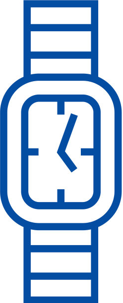 经典腕表线条图标概念经典图片下载