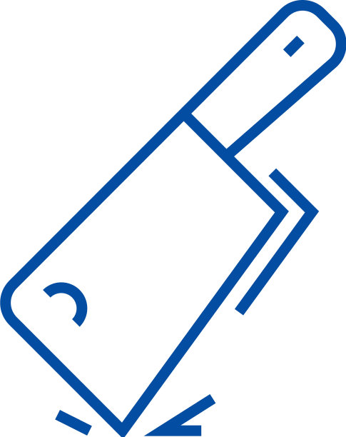 切刀线图标概念切刀平图片下载