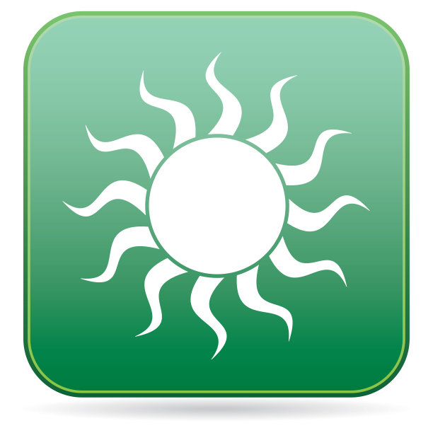 太阳程式化的形象图标图片下载