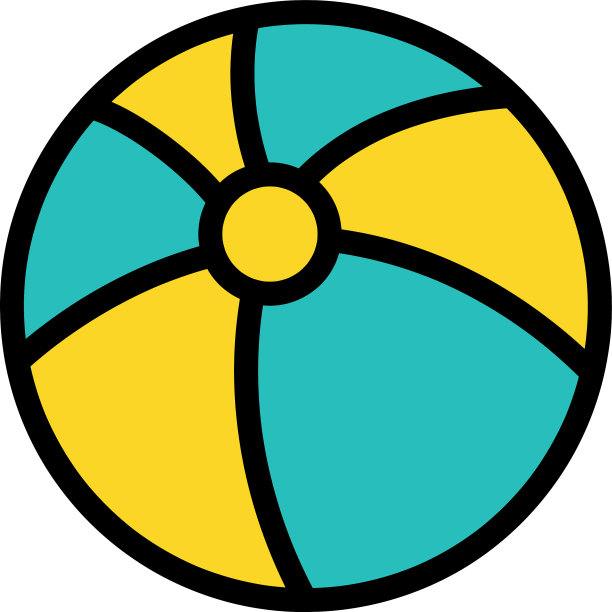 海滩气球塑料玩具夏季图标图片下载