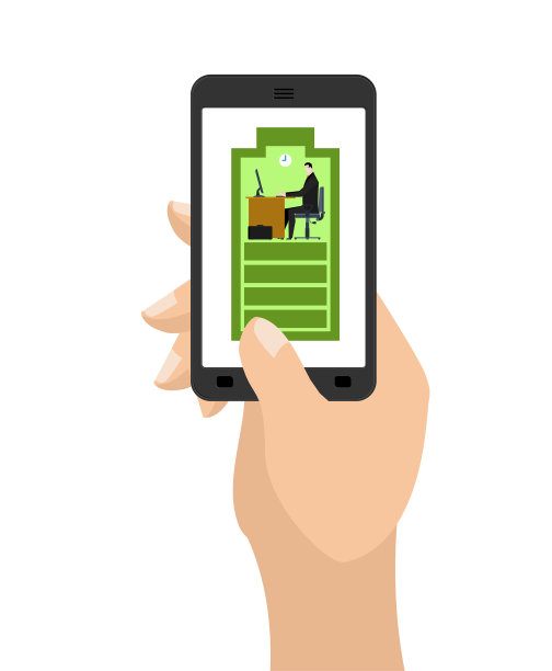 充满电池的智能手机蓄电池图片下载