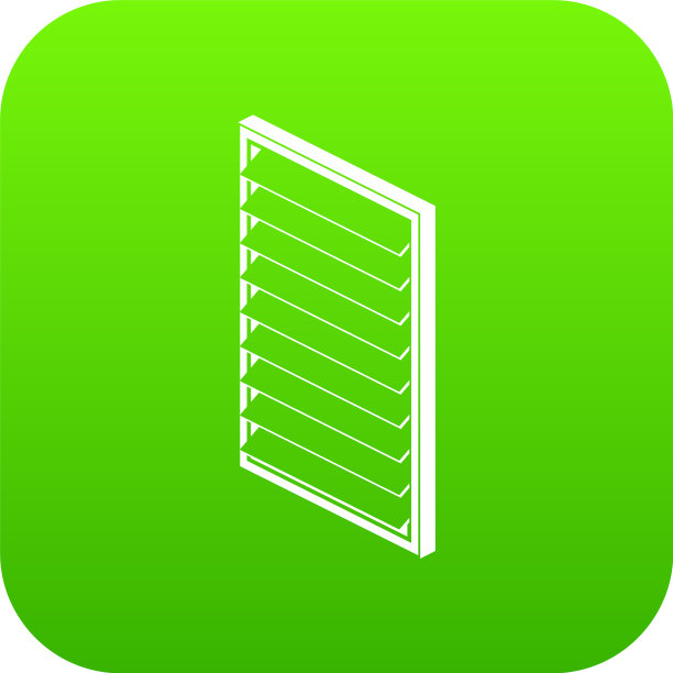 矩形窗口框图标绿色图片下载