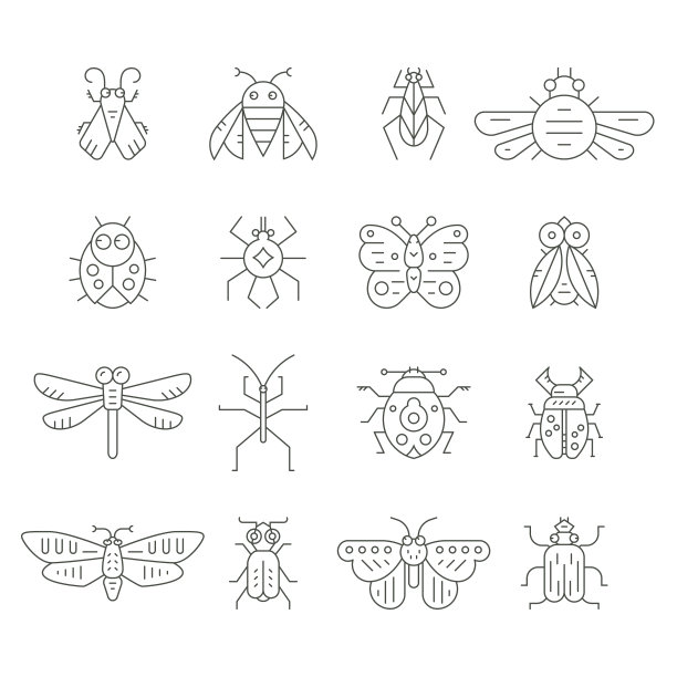 昆虫行图标图片下载
