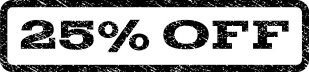 25%折扣水印邮票图片下载