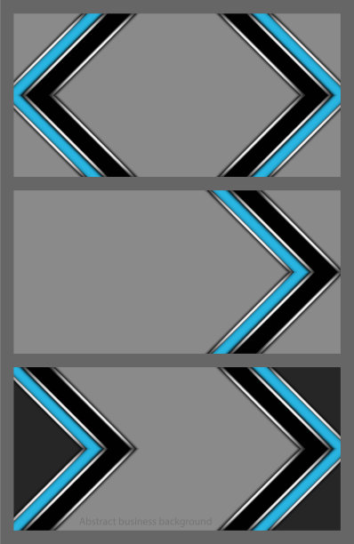 一组带有抽象图案的名片图片下载