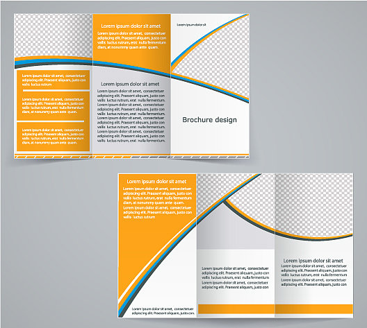 三折商业手册模板图片下载