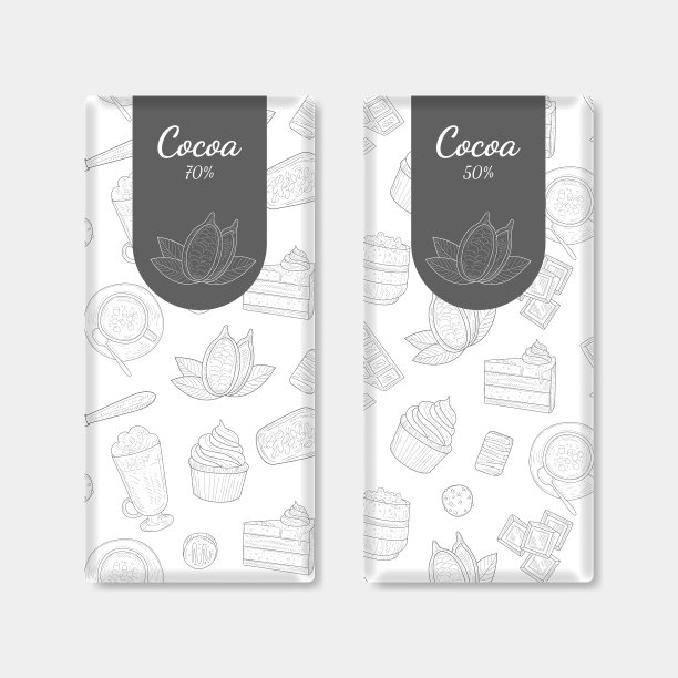 巧克力棒包装集可可产品用图片下载