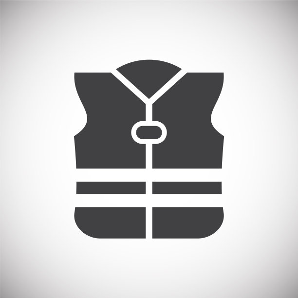 救生衣图标设置在图形和背景图片下载