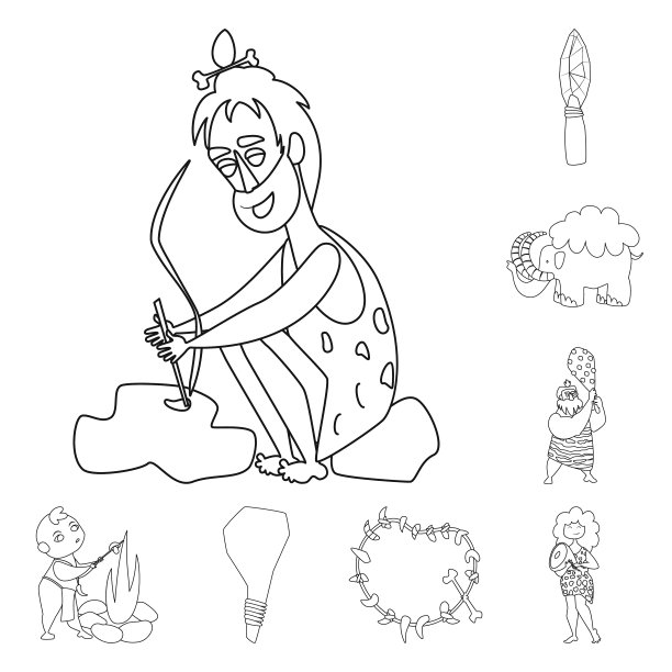 设计原始和考古符号图片下载