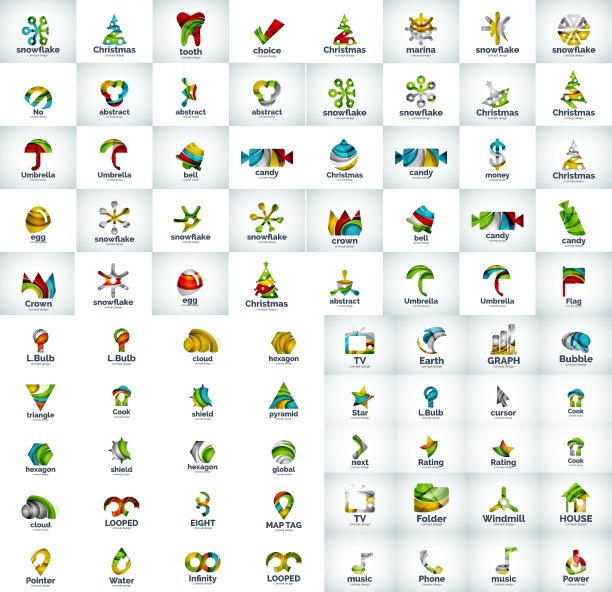 标志的大型集合图片下载