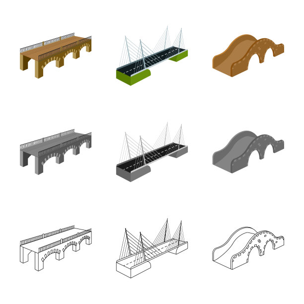 孤立的对象连接和设计标志图片下载